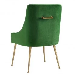 TOV Beatrix Velvet Dining Chair Gold Legs
