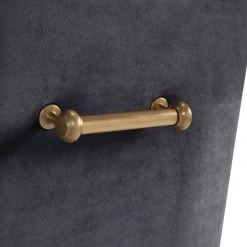 TOV Beatrix Velvet Dining Chair Gold Legs