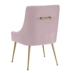 TOV Beatrix Velvet Dining Chair Gold Legs