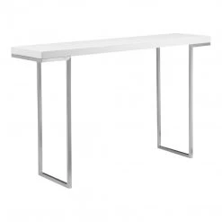 Moe's Living Room Repetir Console Table White Lacquer
