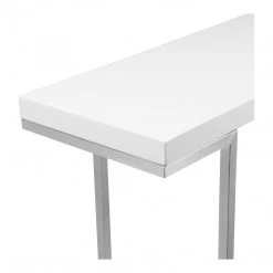 Moe's Living Room Repetir Console Table White Lacquer