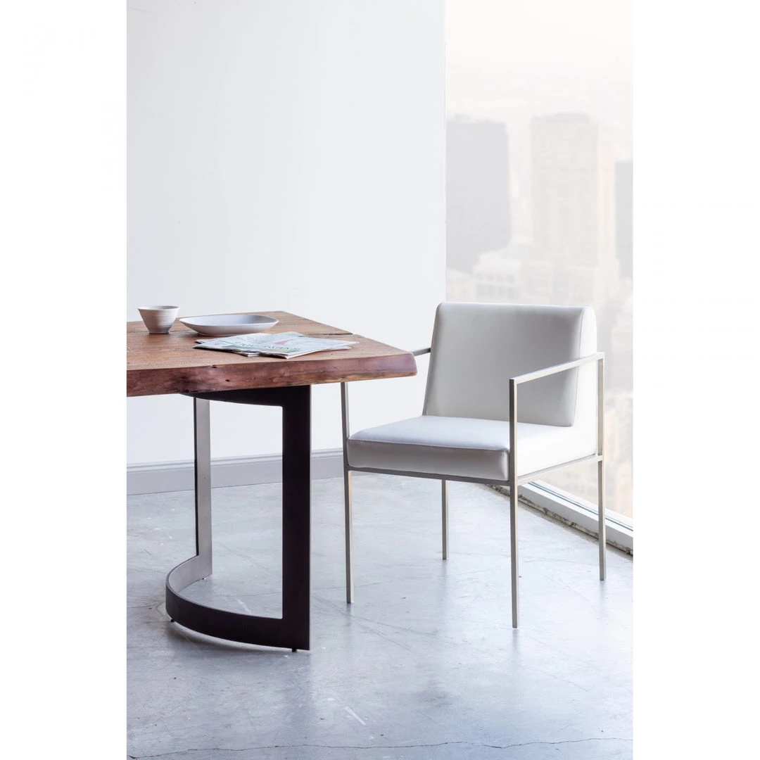 Moe's Capo Arm Chair White-Set Of 2 Living Room