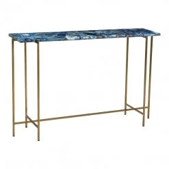 Moe's Living Room Blue Agate Console Table