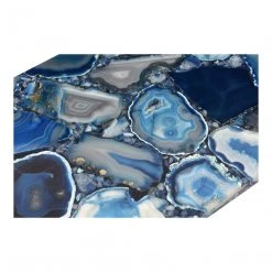 Moe's Living Room Blue Agate Console Table