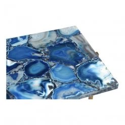 Moe's Living Room Blue Agate Console Table