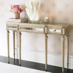 Best Master Furniture Dresden Mirrored Console