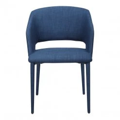 Moe's William Dining Chair Navy Blue