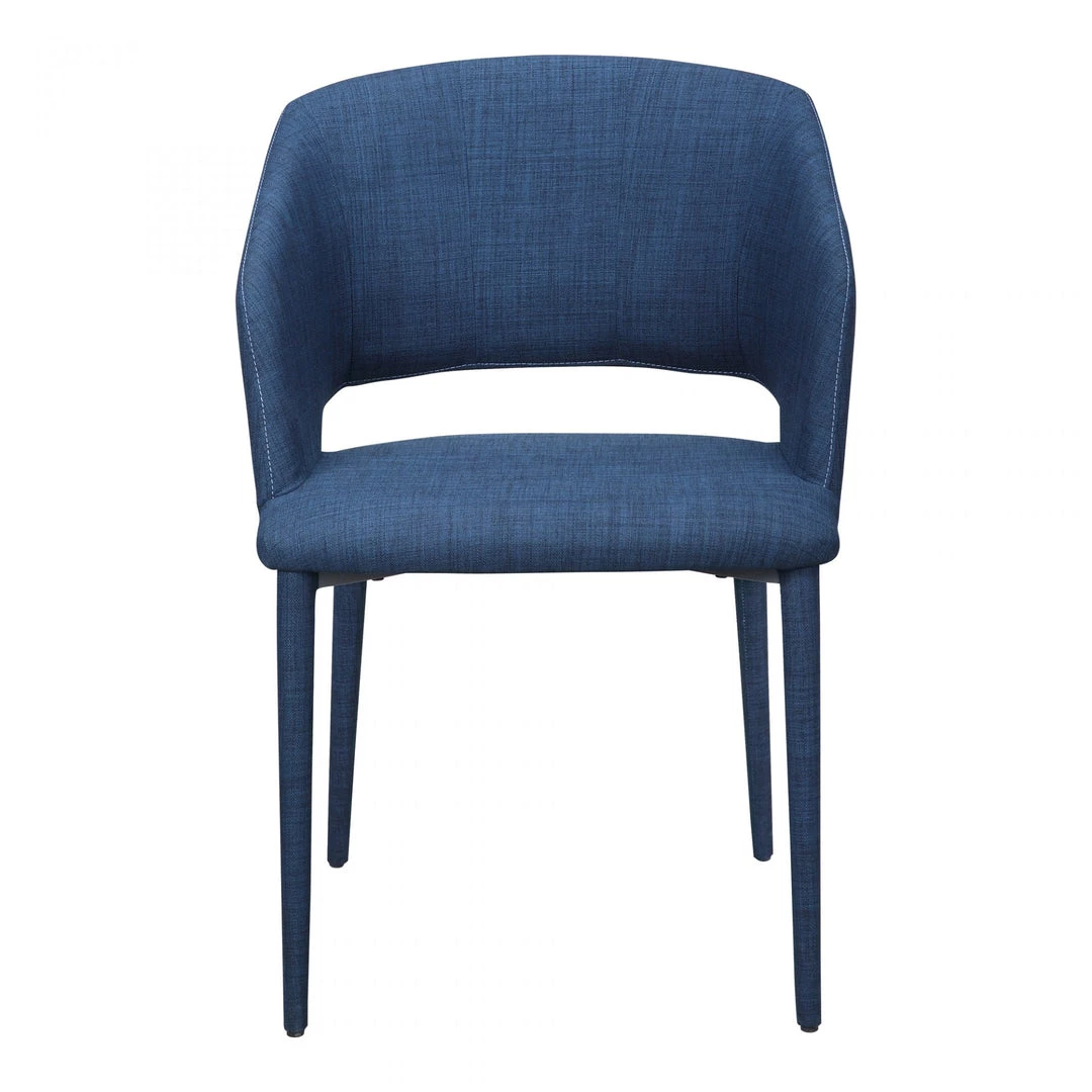 Moe's William Dining Chair Navy Blue