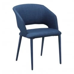 Moe's William Dining Chair Navy Blue