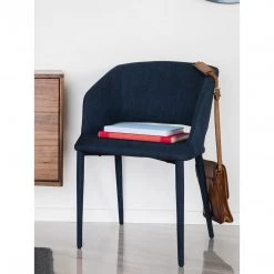 Moe's William Dining Chair Navy Blue