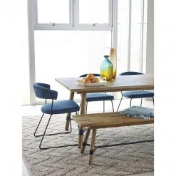 Moe's Adria Blue Dining Chair-Set Of 2 Dining Room
