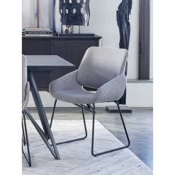 Moe's Dining Room Lisboa Dining Chair Light Grey