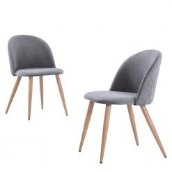 Oberlo Vickie Modern Velvet Dining Chairs (Set Of 2) Dining Room