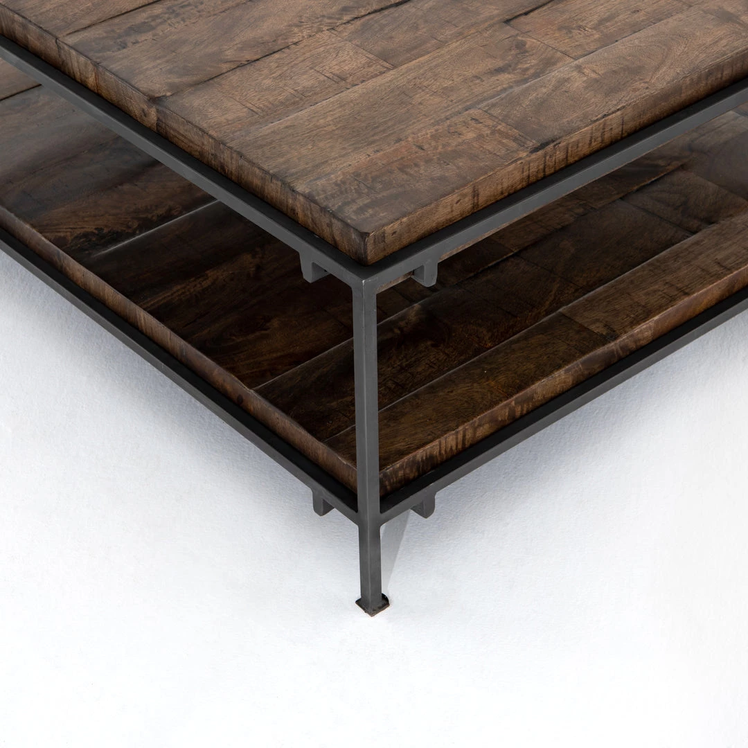 Four Hands Simien Square Coffee Table-Gunmetal