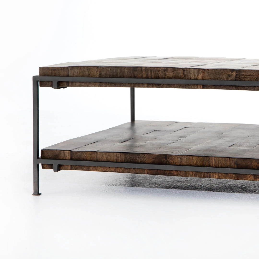 Four Hands Simien Square Coffee Table-Gunmetal