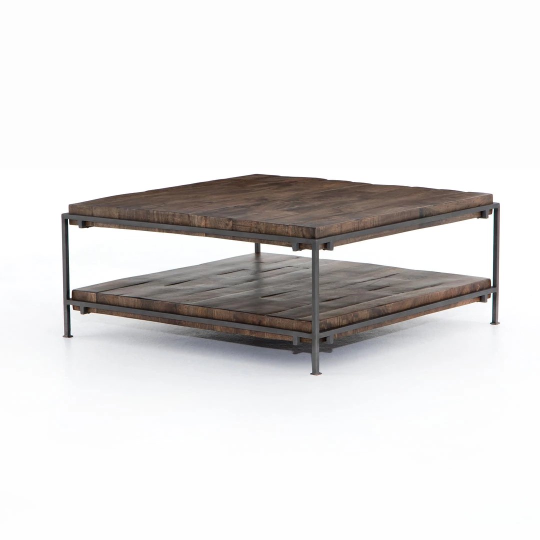 Four Hands Simien Square Coffee Table-Gunmetal
