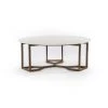Four Hands Naomi Coffee Table-Raw Brass