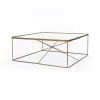 Four Hands Lucas Square Coffee Table-Antique Brass