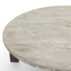 Four Hands Round Coffee Table With Iron