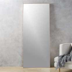 Hollywood Glam Furnitures Infinity Floating Floor Mirror Home Decor