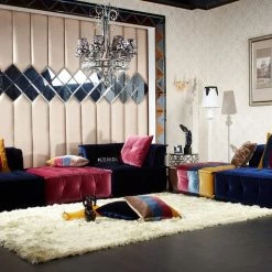 VIG Living Room Divani Casa Dubai - Modular Fabric Sectional Sofa