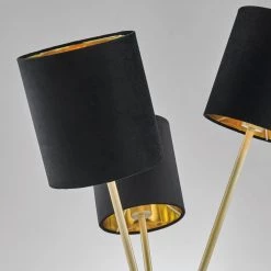 Lite Source Lighting Crisanta Velvet Shade Floor Lamp