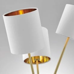 Lite Source Lighting Crisanta Velvet Shade Floor Lamp