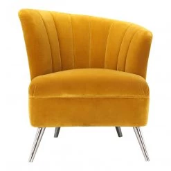 Moe's Layan Accent Chair Right Yellow Living Room