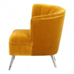 Moe's Layan Accent Chair Right Yellow Living Room