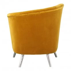 Moe's Layan Accent Chair Right Yellow Living Room