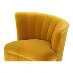 Moe's Layan Accent Chair Right Yellow Living Room