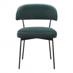 Moe's Dolce Dining Chair Green Velvet-Set Of 2