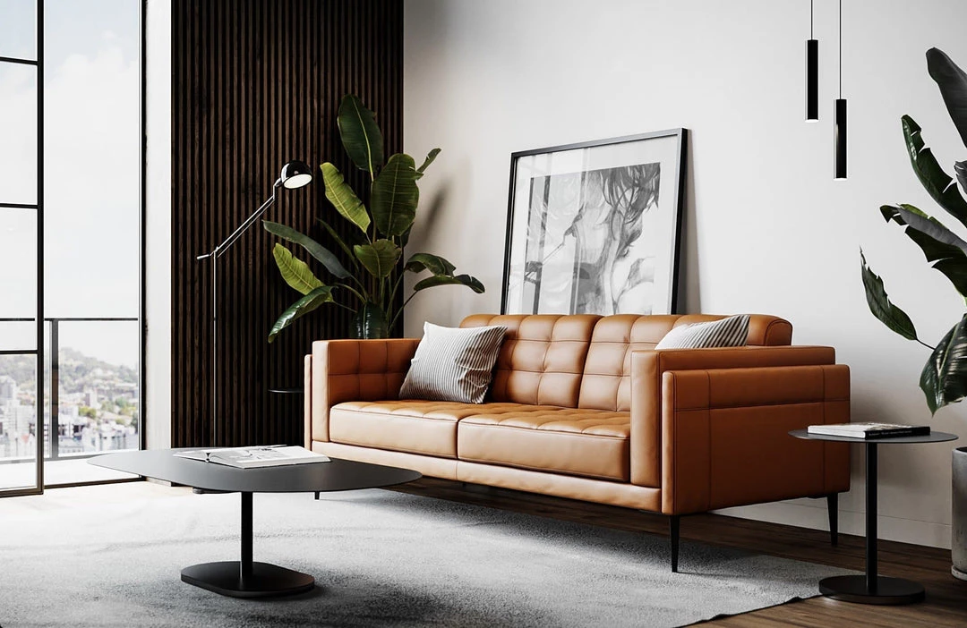 Moroni Murray Tan Sofa Living Room