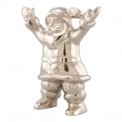 Moe's Home Decor Silver Santa Statue