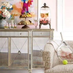 Best Master Furniture Living Room Borghese Mirrored Buffet