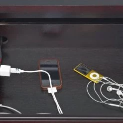 Modus Furniture Nevis Nightstand With Charging Station Bedroom