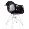 Lumisource Neo Flair Chair Black Silver Dining Room