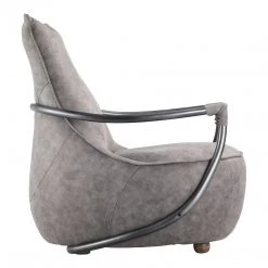 Moe's Living Room Carlisle Club Chair Grey Velvet