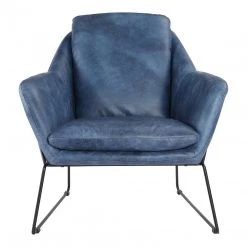 Moe's Greer Club Chair Blue