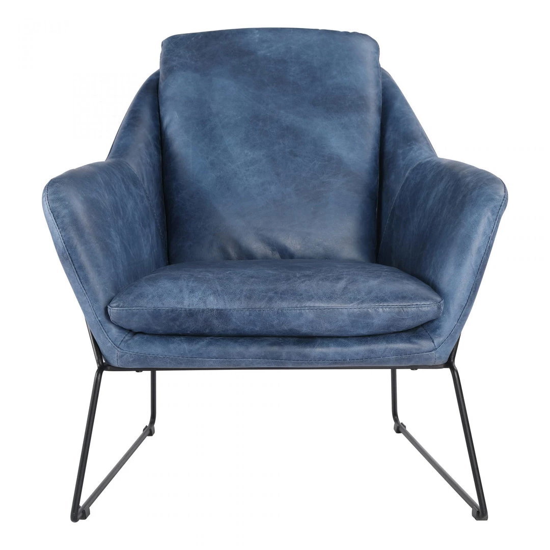 Moe's Greer Club Chair Blue