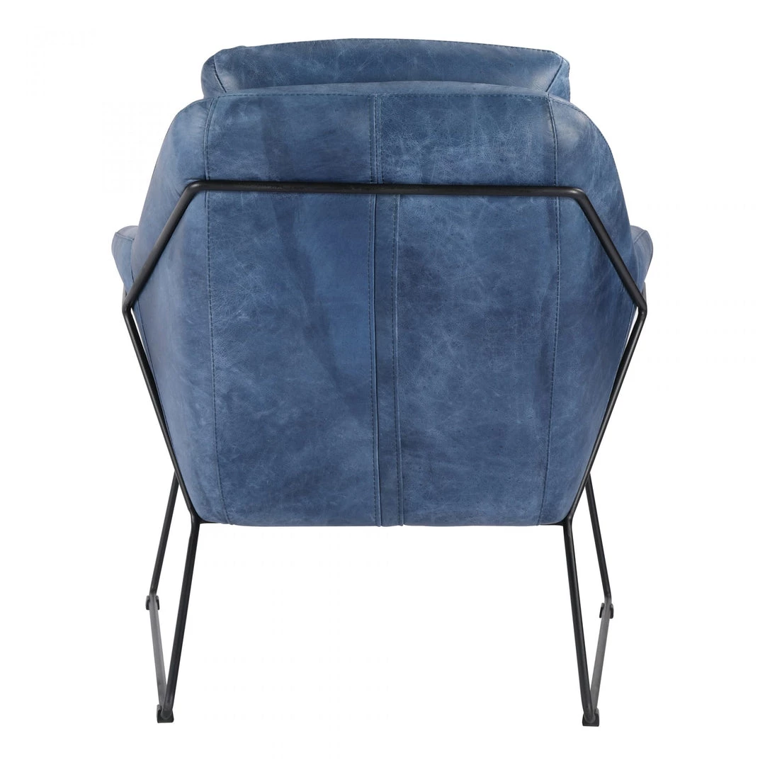 Moe's Greer Club Chair Blue