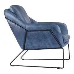 Moe's Greer Club Chair Blue