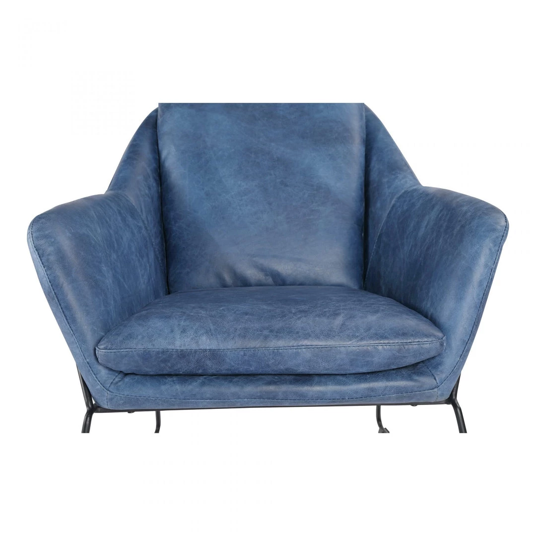 Moe's Greer Club Chair Blue
