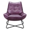 Moe's Graduate Lounge Chair Purple Living Room