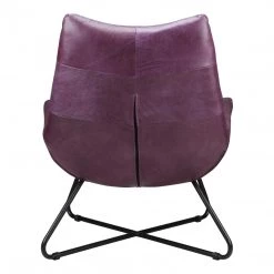 Moe's Graduate Lounge Chair Purple Living Room