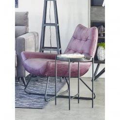 Moe's Graduate Lounge Chair Purple Living Room