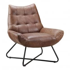 Moe's Graduate Lounge Chair Cappuccino Living Room