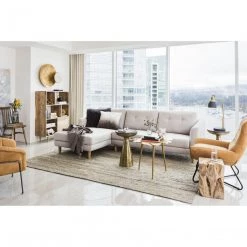 Moe's Graduate Lounge Chair Tan Living Room