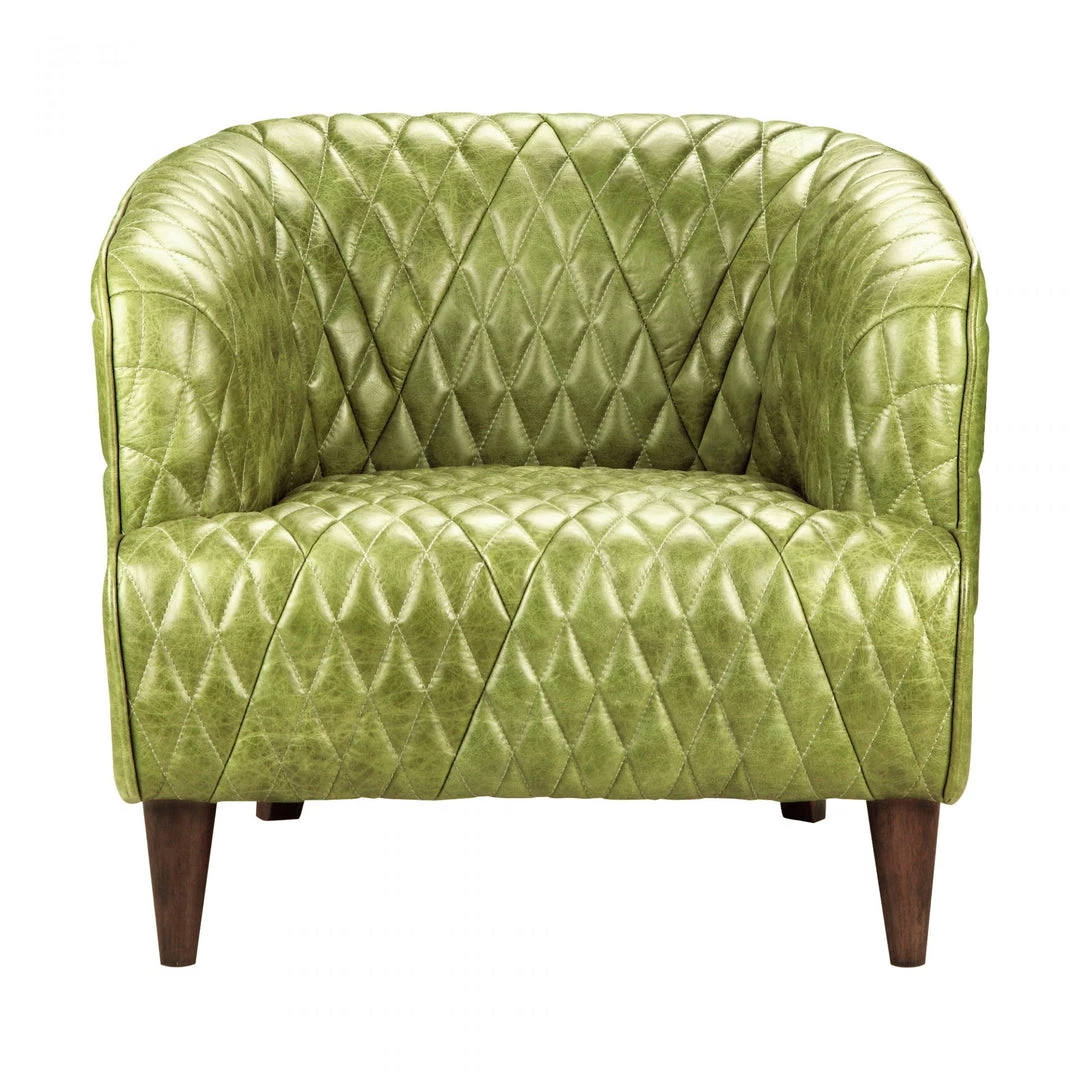 Moe's Magdelan Tufted Leather Arm Chair
