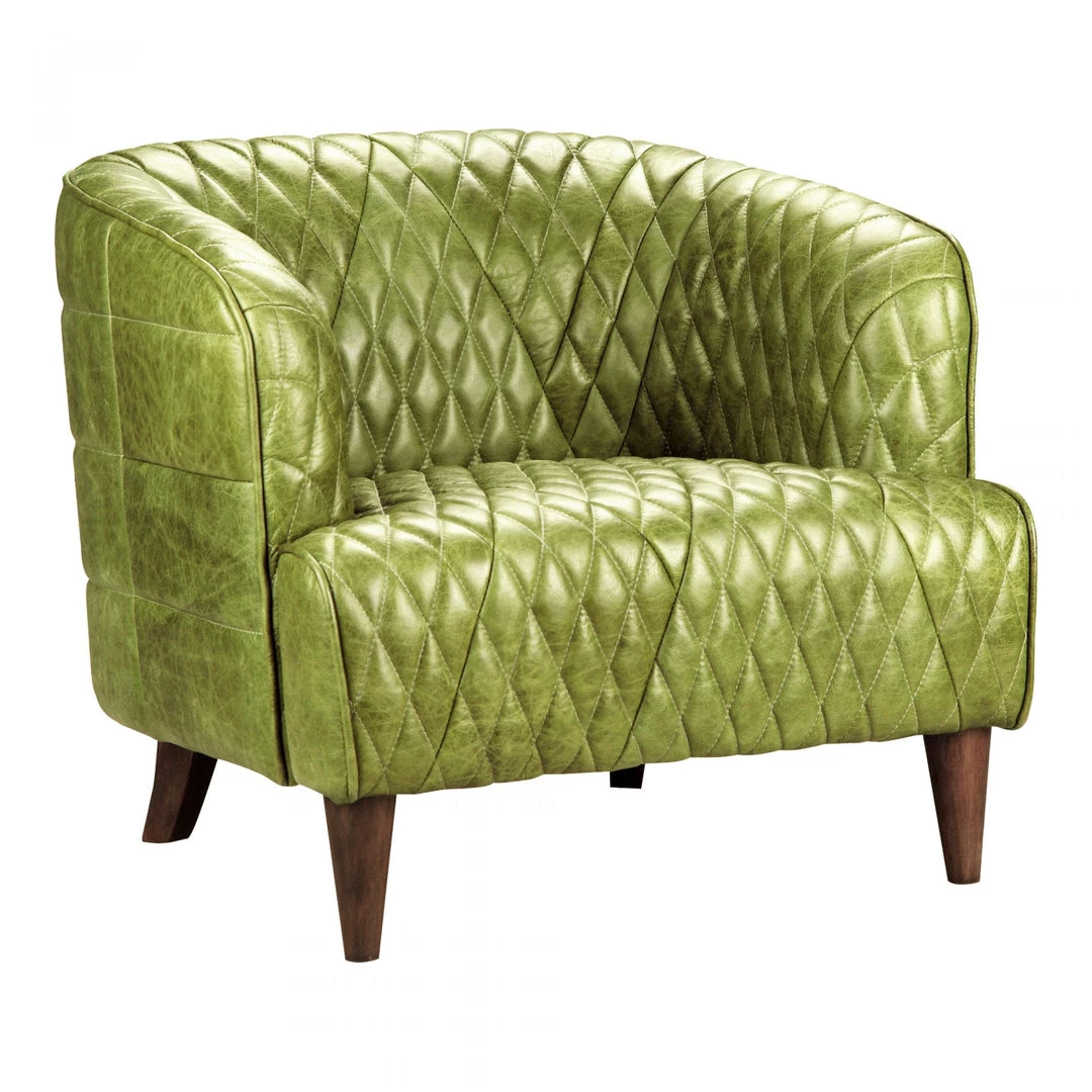 Moe's Magdelan Tufted Leather Arm Chair